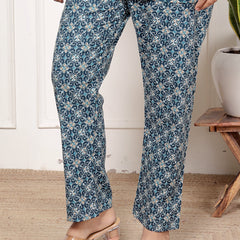Printed Rayon Cotton Blend Co-ord Set