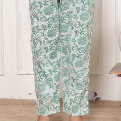 Printed Rayon Cotton Blend Co-ord Set