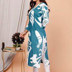 Printed Cotton Blend Ethnic Straight Kurta
