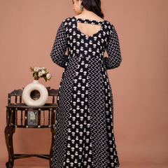 Women's Rayon Anarkali Kurta Set Without Dupatta