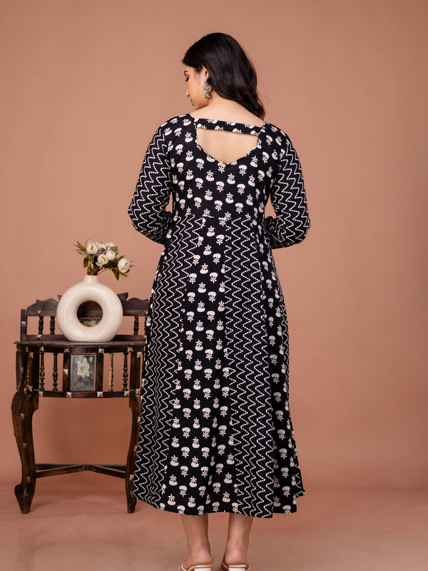 Women's Rayon Anarkali Kurta Set Without Dupatta